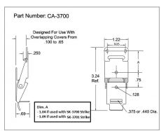 CA 3700 Lockable Over Center Draw Latch Latches Catches